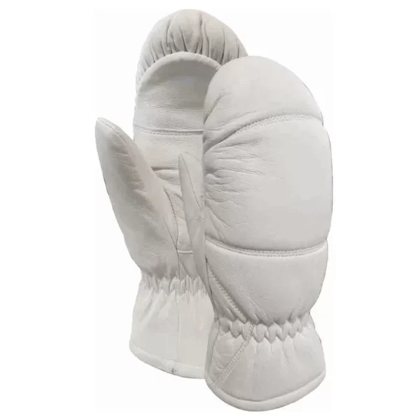 pl34214362 white goat leather shell ski gloves for men for women skateboarding mittens style