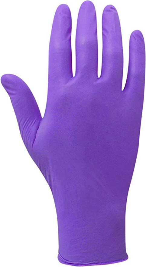 3X Purple Nitrile Gloves-376