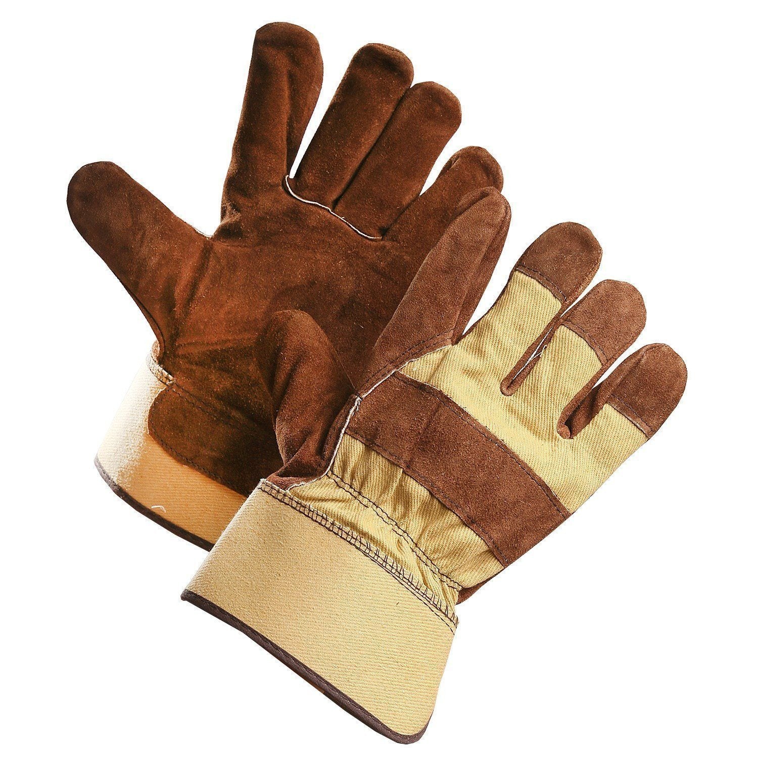 Brown Split Leather Work Glove-468