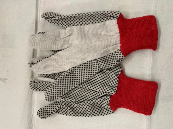 Cotton Gloves with PVC Dots-374