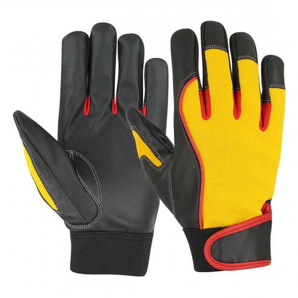 Digital PU Leather Mechanics Gloves-339