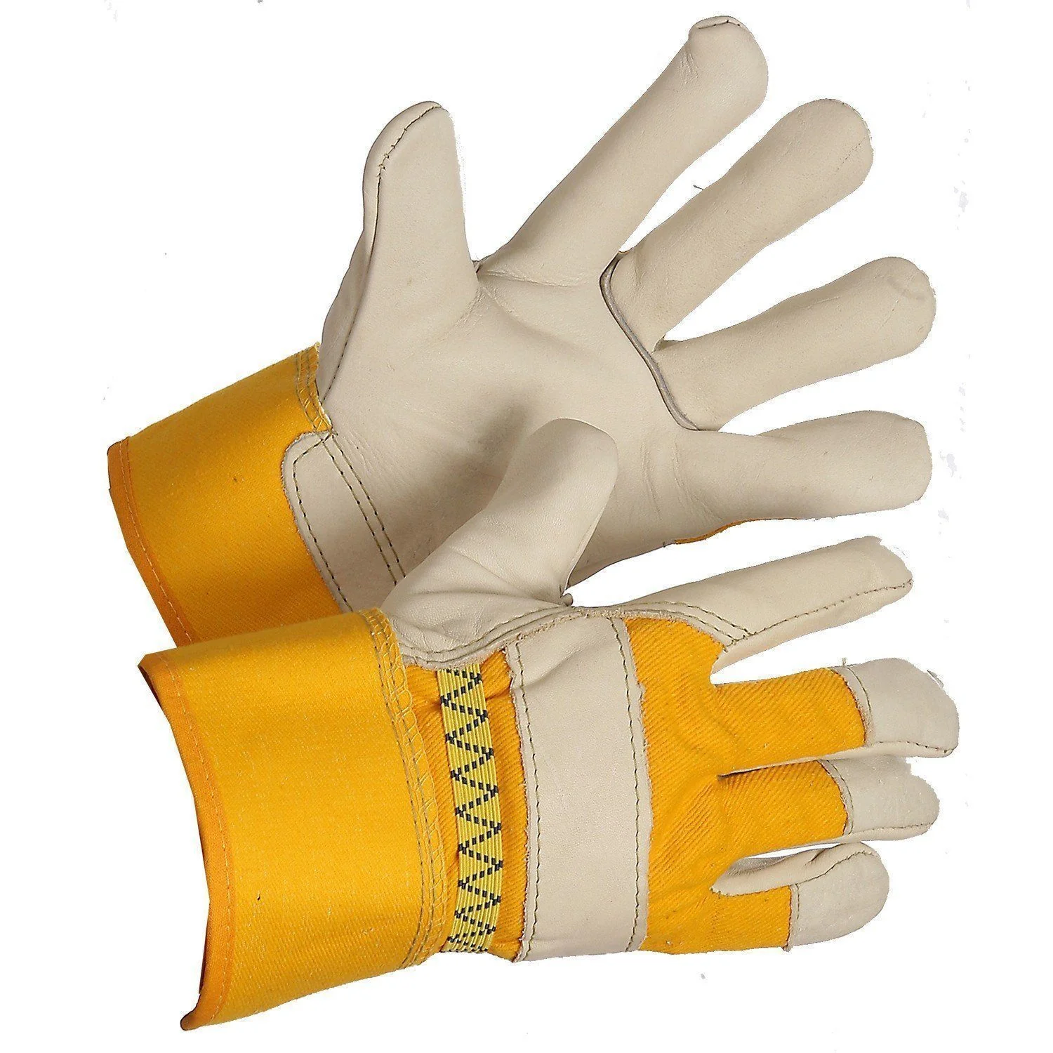 Ladies Fleece Leather Work Gloves-473