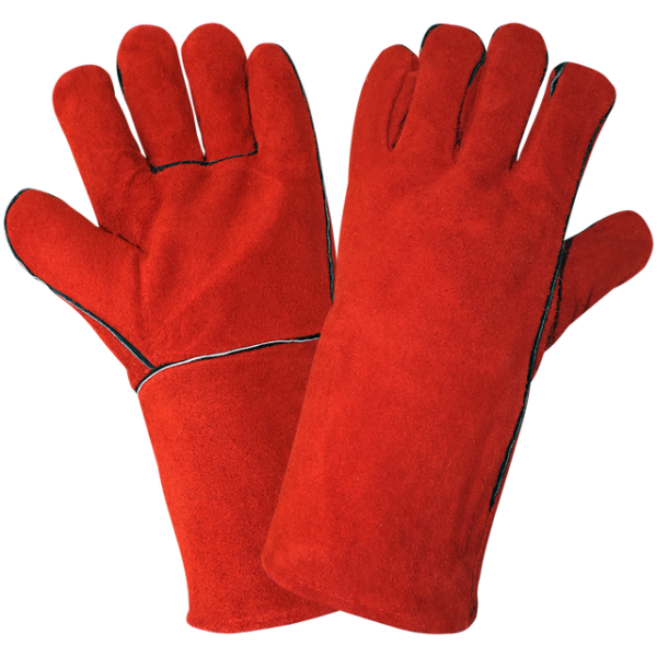 Red Economy Leather Welders Glove-403