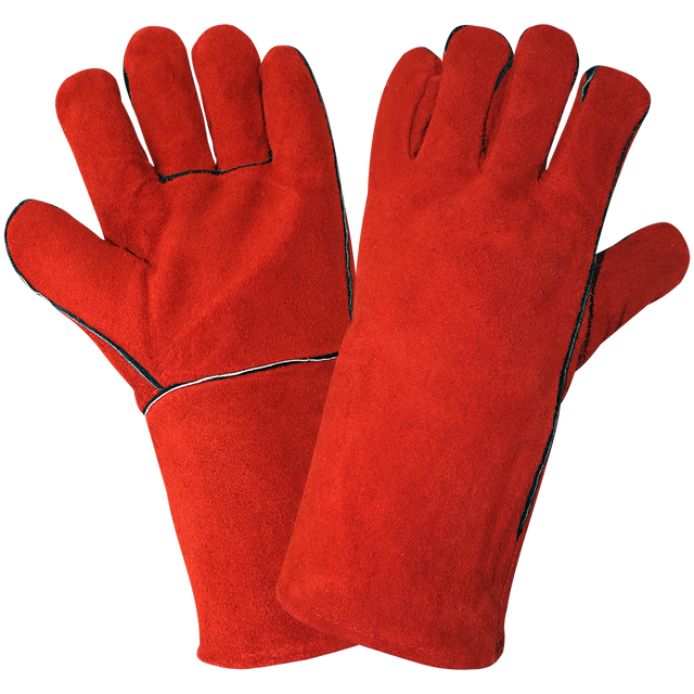 Red Economy Leather Welders Glove-403